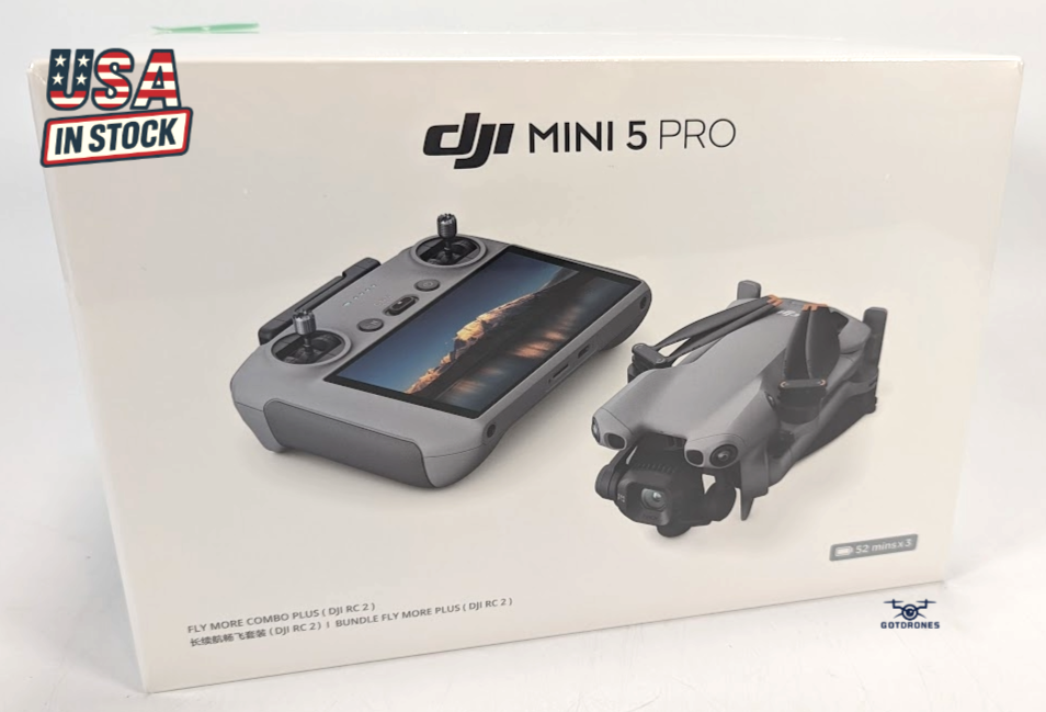 Brand New DJI Mini 5 Pro Fly More PLUS Combo