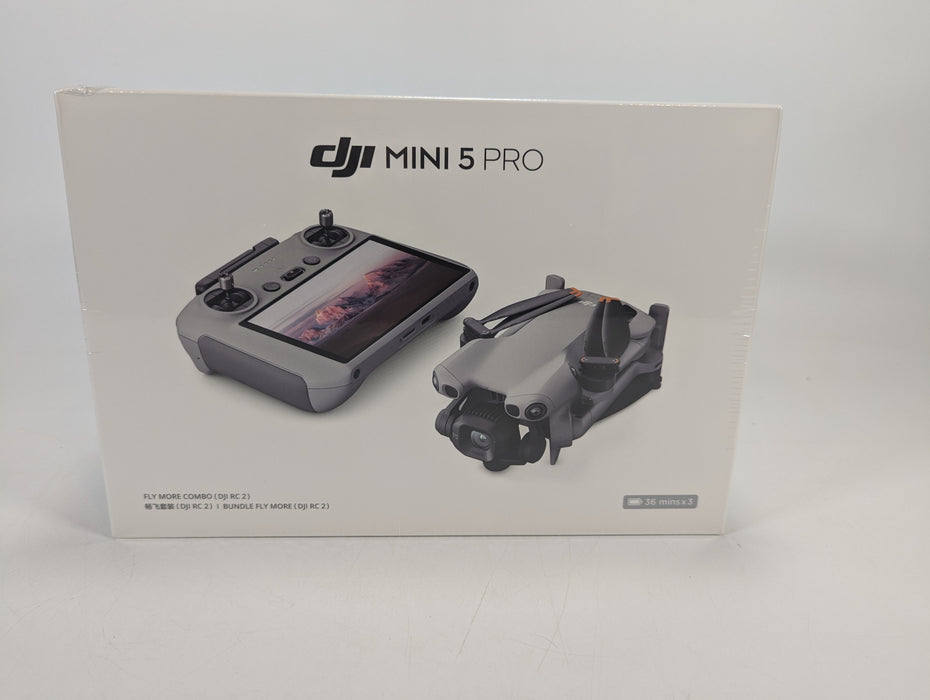 Brand New DJI Mini 5 Pro Fly More Combo with RC2 Remote