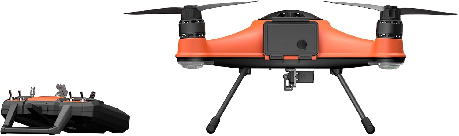 SwellPro Fisherman FD1+ Waterproof Fishing Drone with Dual Bait Release and Remote ID module (No Camera)