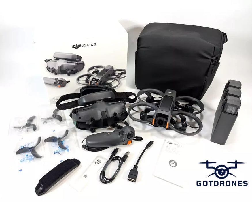 DJI Avata 2 Fly More Combo w Goggles3/MC3